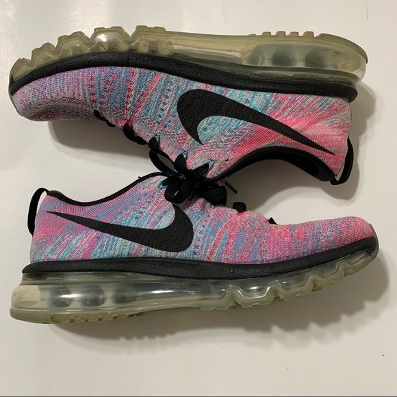 Nike Flyknit Max Fitsole 2 Blue Pink Black 620659-104 Women’s Size 8 US - Picture 4 of 10